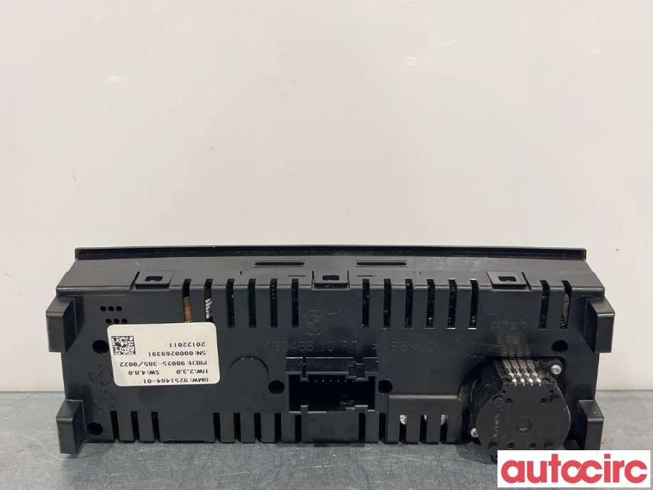 Varmeapparat betjening til BMW 5-Serie 2010-2017 (F10/F11) (F10/F11) (BMW|61319290753||9251484)