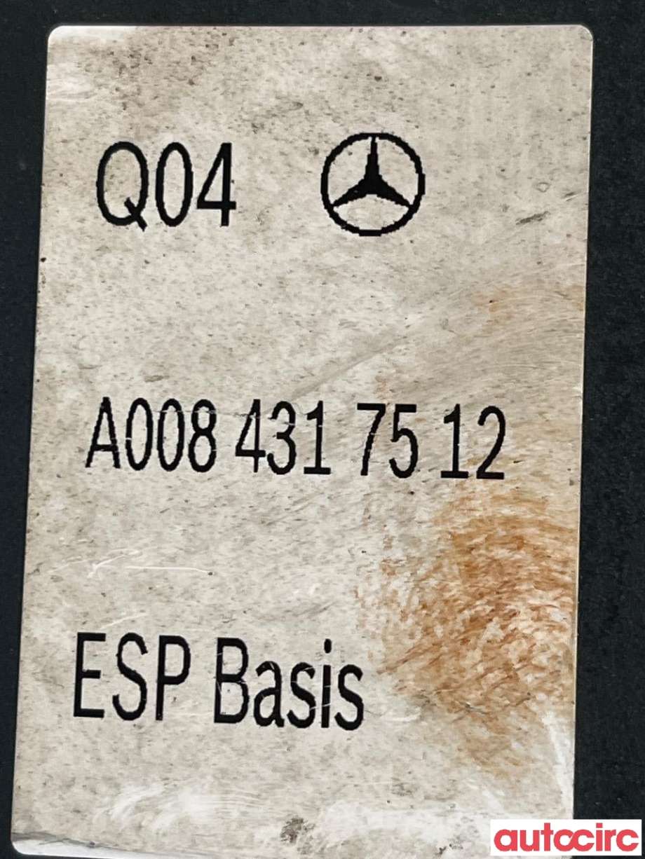ABS sentral til Mercedes A-Klasse 2012-2018 (W176) (W176) (MERCEDES|A0094316512|A0084310112|A0084317512)