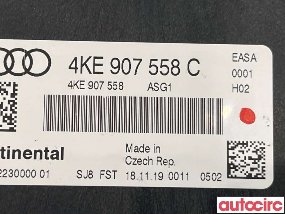 Styreenhet diverse til Audi e-tron 2018-->>  (AUDI|4KE907558C)