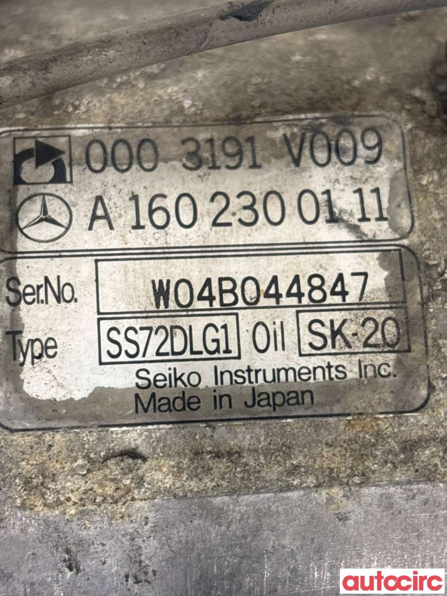 Aircondition kompressor til Smart Fortwo 2007-2014 (Type II) (W451) (W451) (SMART|A1602300111|)