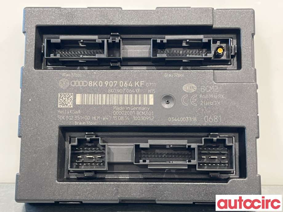 Styreenhet comfort (BCM) til Audi A4, 2007-2014 (Type IV) (B8) (B8) (AUDI|8K0907064KJ)
