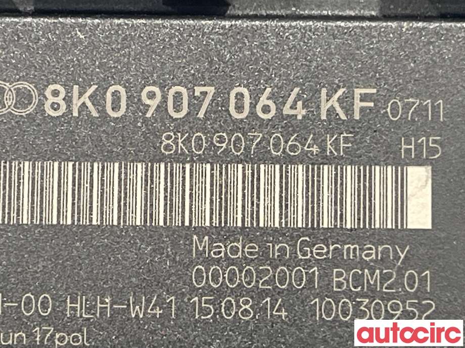 Styreenhet comfort (BCM) til Audi A4 2007-2014 (Type IV) (B8) (B8) (AUDI|8K0907064KJ|8K0907064KF)