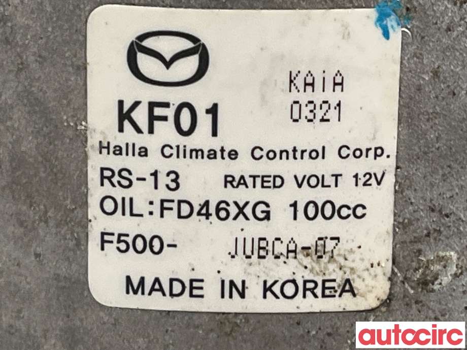Aircondition kompressor til Mazda CX-5 2012-2017 (Type I)  (MAZDA|KF01-61-450A|F500-JUBCA-07|KF01)