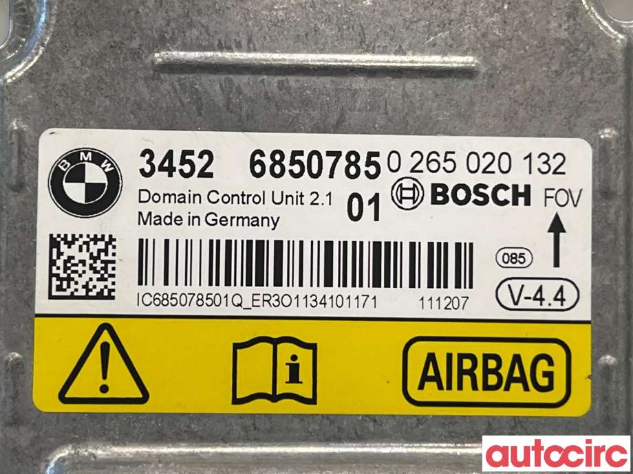 Airbag elektronikk til BMW 5-Serie 2010-2017 (F10/F11) (F10/F11) (BMW|34526857315|34526850785)