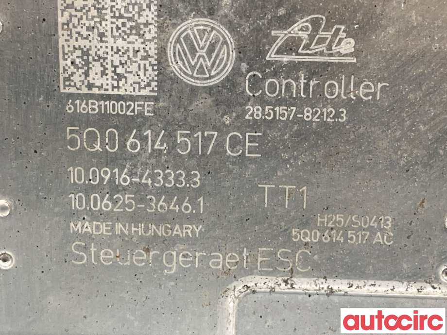 ABS sentral til VW Tiguan 2016-2020 (Type II, Fase 1) (VOLKSWAGEN|5Q0614517CE|100916-43333)
