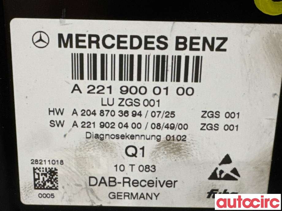 Styreenhet diverse til Mercedes E-Klasse 2009-2013 (Fase 1) (W212) (W212) (MERCEDES|A2219000100|)