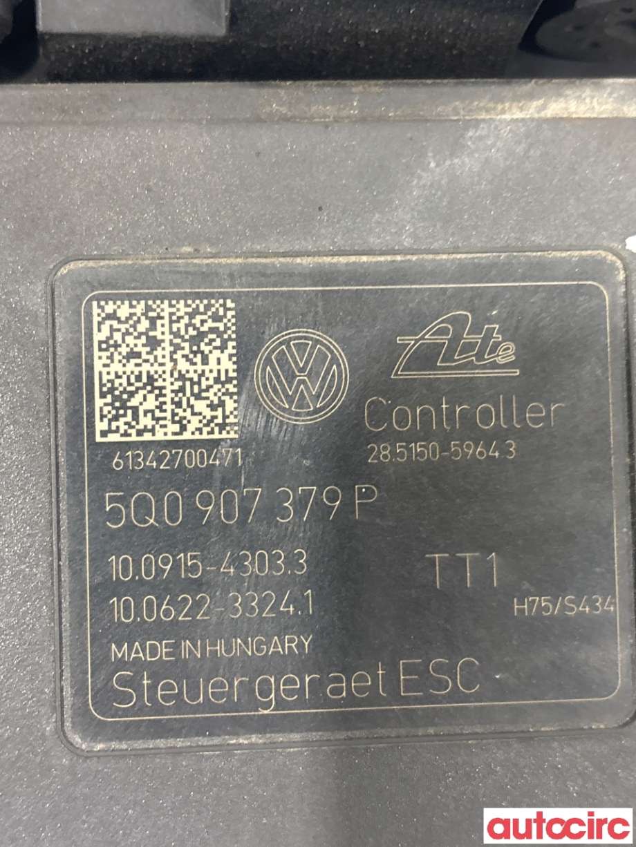 ABS sentral til VW Golf VII 2012-2017 (Fase 1) (VOLKSWAGEN|5Q0614517CL|100915-43033|5Q0907379P)