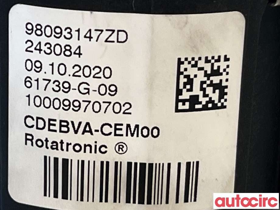 Girstang/girvelger automat til Peugeot Partner 2019-->> (Type III)  (PEUGEOT|98093147ZD)