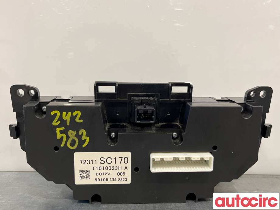Varmeapparat betjening til Subaru Forester 2008-2013 (Type III) (SUBARU|72311SC170)