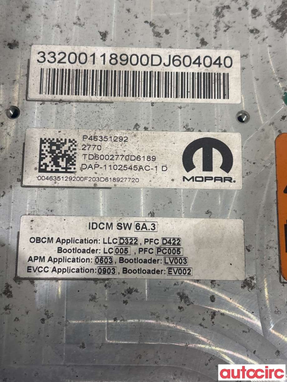 Batterilader kabel til Fiat 500 2021-->> (FIAT|6000631973||46351292)