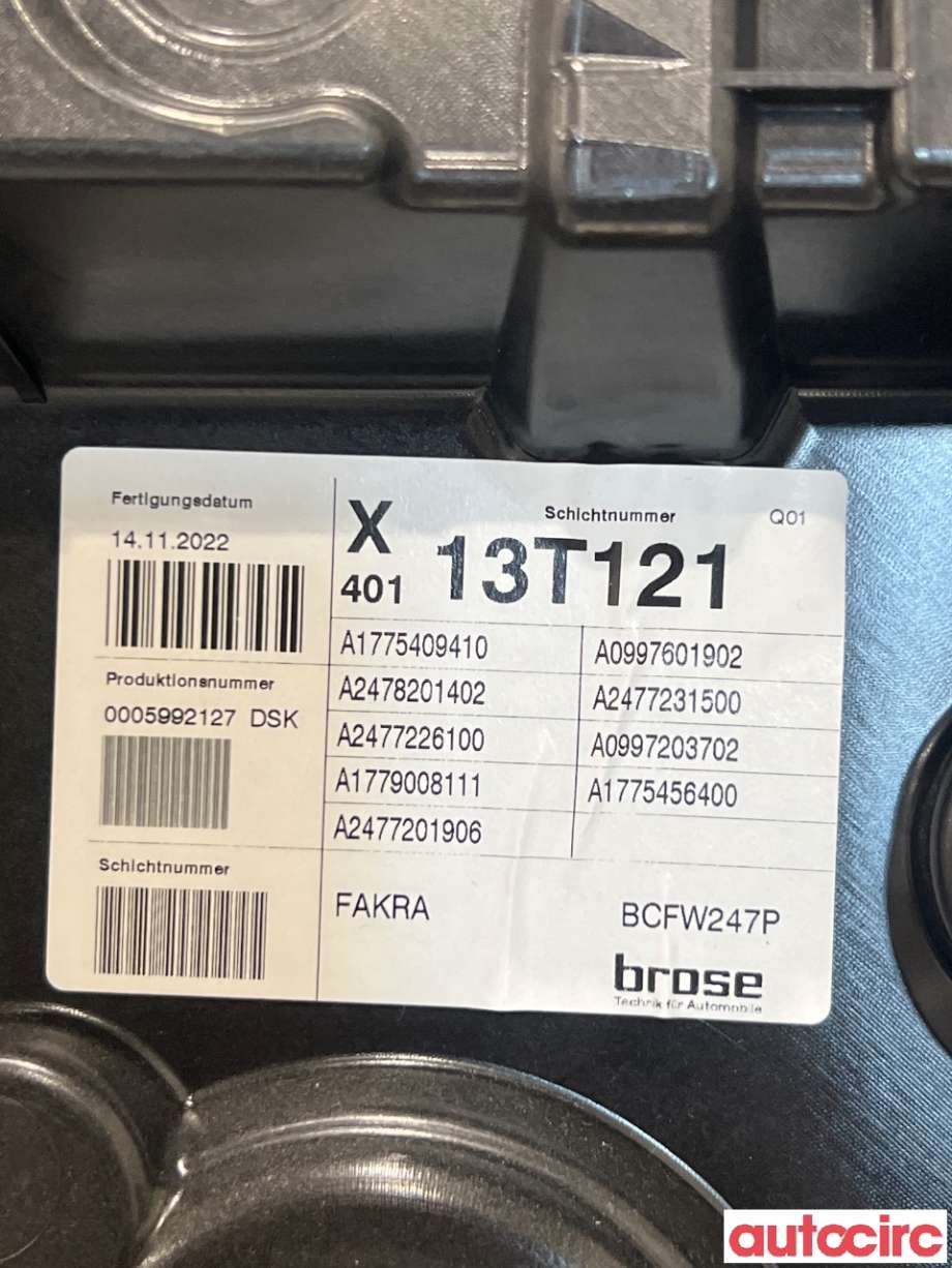 Ruteheis til Mercedes EQB 2022-->>  (MERCEDES|A2477201906|)