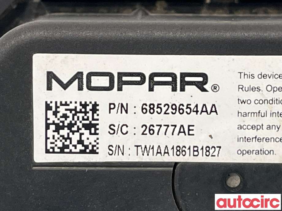Høyttaler motorlyd, AVAS (Acoustic Vehicle Alerting System) til Jeep Wrangler 2007-->> (Type III)  (JEEP|68574169AB||68529654AA)