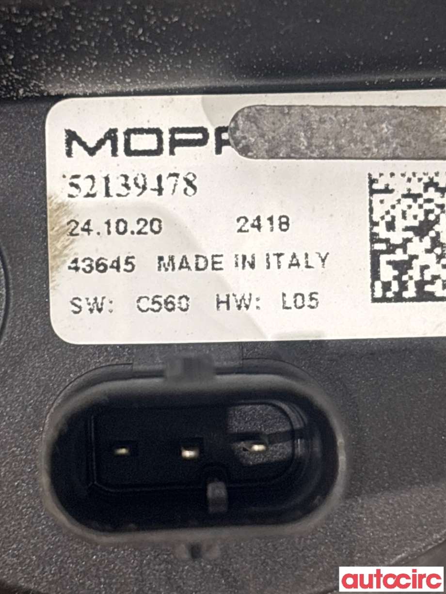 Sirkulasjonspumpe til Fiat 500 2021-->>  (FIAT|52139478|)
