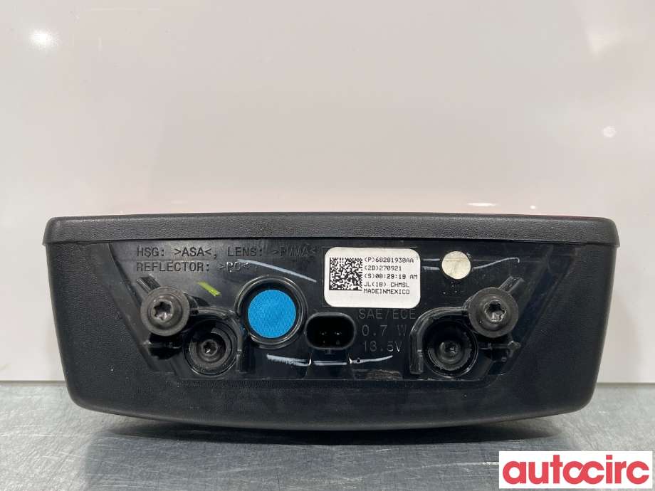 Baklykt bremselys bakrute til Jeep Wrangler 2007-->> (Type III) (JEEP|68281930AA|)