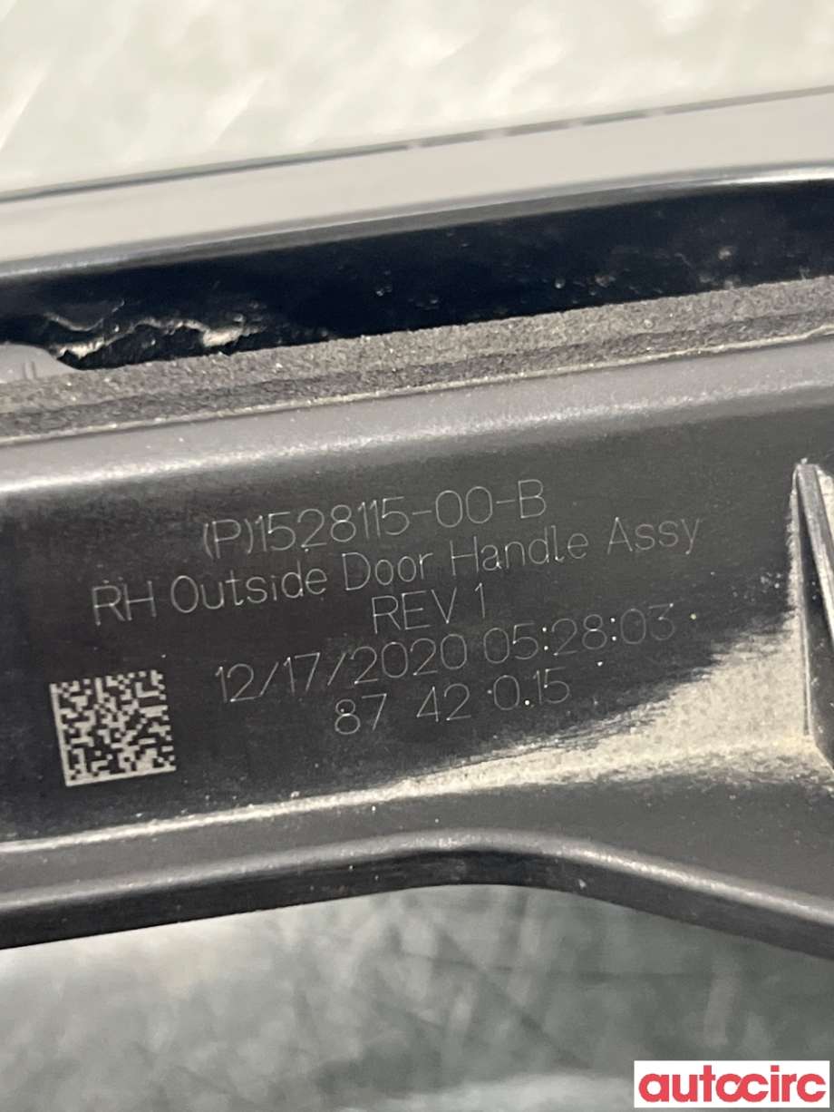 Dørhåndtak utv høyre bak til Tesla Model 3 2018-2023 (Fase 1)  (TESLA|1528115-00-B|)
