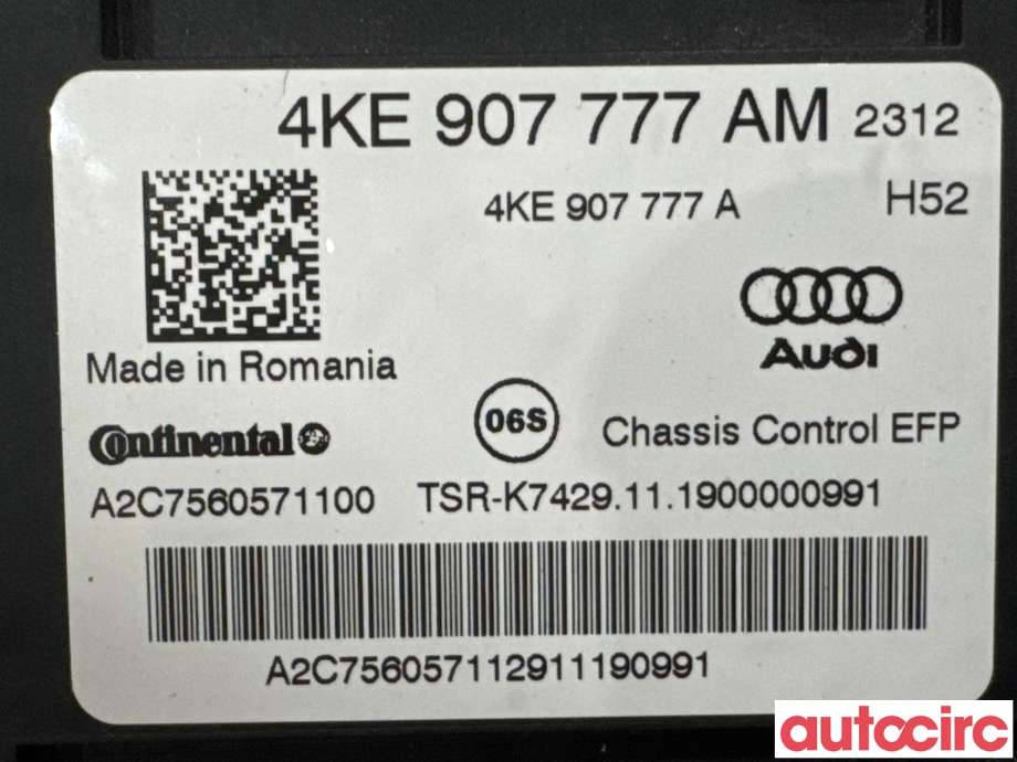 Styreenhet diverse til Audi e-tron 2018-->>  (AUDI|4KE907777AH|A2C7560571100|4KE907777AM)