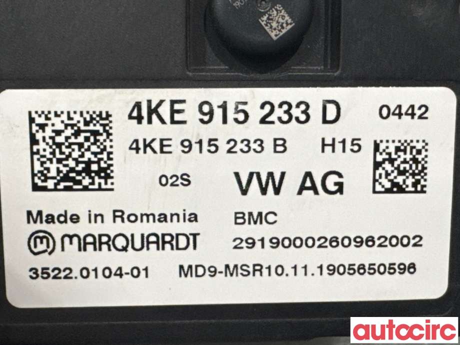 Styreenhet batteri til Audi e-tron 2018-->>  (AUDI|4KE915233R|35220104-01|4KE915233D)