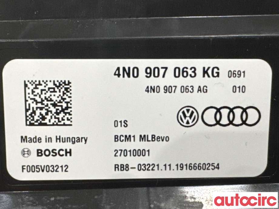 Styreenhet diverse til Audi e-tron 2018-->>  (AUDI|4N0907063KN|F005V03212|4N0907063KG)