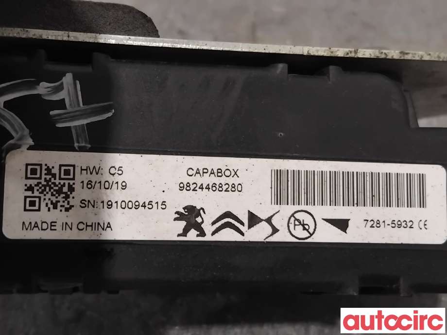 Styreenhet diverse til Peugeot 508 2018-->> (Type II)  (PEUGEOT|9824468280|1910094515)