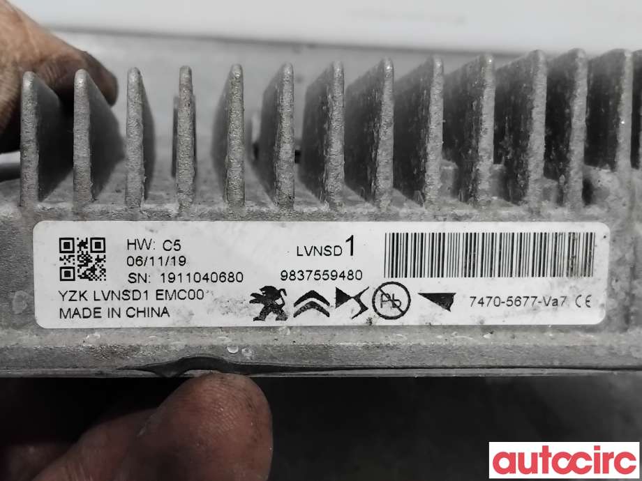 Styreenhet diverse til Peugeot 508 2018-->> (Type II)  (PEUGEOT|1680506380|1911040680|9837559480)