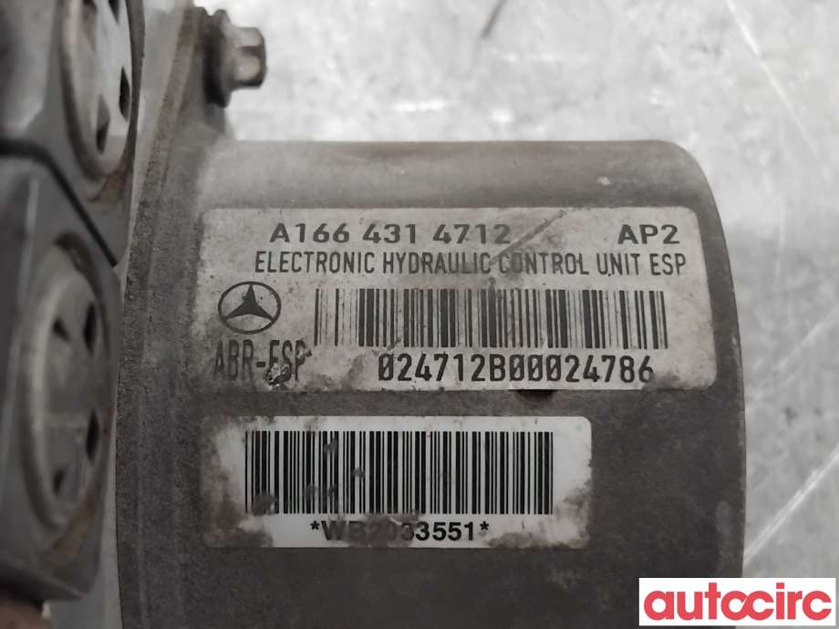 ABS sentral til Mercedes ML 2011-2015 (Fase 1) (W166) (W166) (MERCEDES|A1664313412|225841-120|A1664310900)