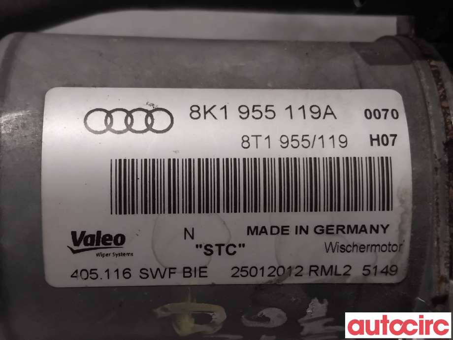 Viskermotor frontrute til Audi A4 2007-2014 (Type IV) (B8) (B8) (AUDI|8K1955023C|405116|8K1955023E)