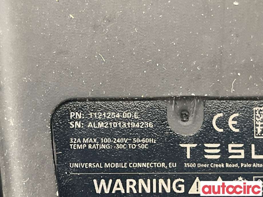 Batterilader kabel til Tesla Model 3 2018-2023 (Fase 1) (TESLA|NO NR||1121254-00-E)