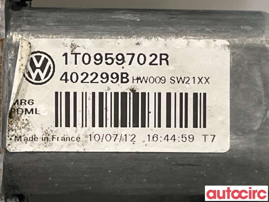 Ruteheis høyre foran til VW Caddy 2010-2015 (Type III, Fase 2) (VOLKSWAGEN|1T0959702S|1T0959702R)