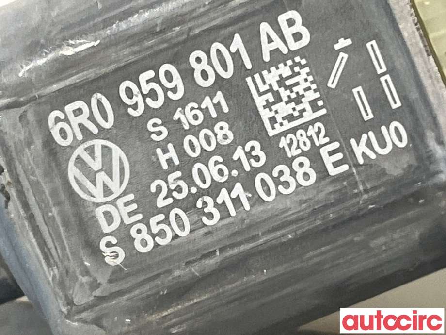 Ruteheis venstre foran til VW Polo 2009-2014 (Type V, Fase 1)  (VOLKSWAGEN|6R0959801CE|6R0959801AB)