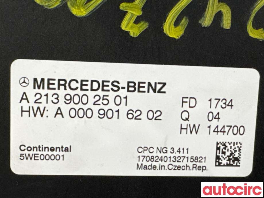 Styreenhet girkasse til Mercedes E-Klasse 2016-2023 (W213) (W213) (MERCEDES|A2139002501||A2139003317)