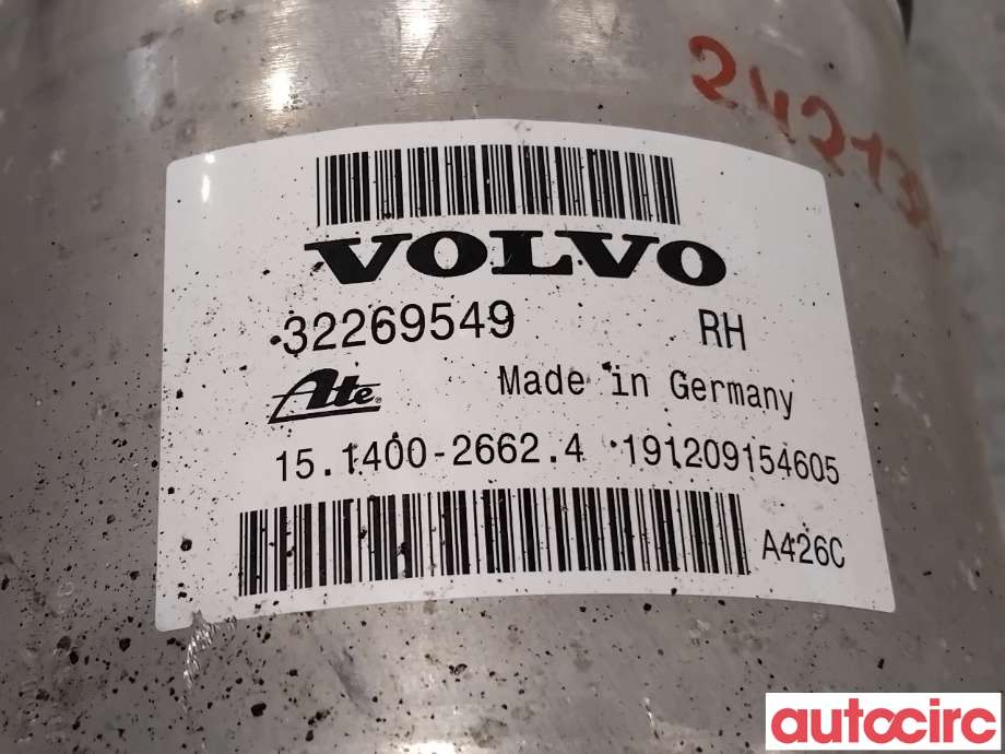 Fjær foran nivå luftpute/belg til Volvo XC90 2015-2025 (Type II)  (VOLVO|32269549|151400-26624)