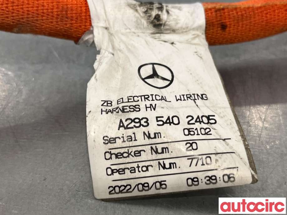 Kabel høy volt (HV) hybrid til Mercedes EQC, 2019-->>  (MERCEDES|A2935402405)