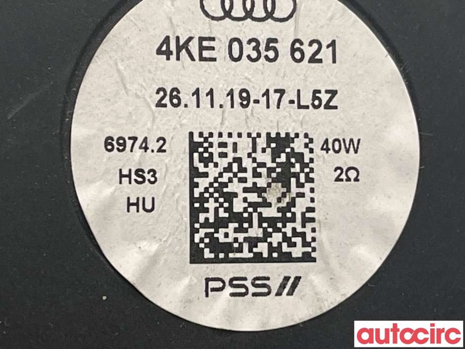 Bilstereo høyttaler til Audi e-tron 2018-->>  (AUDI|4KE035621)