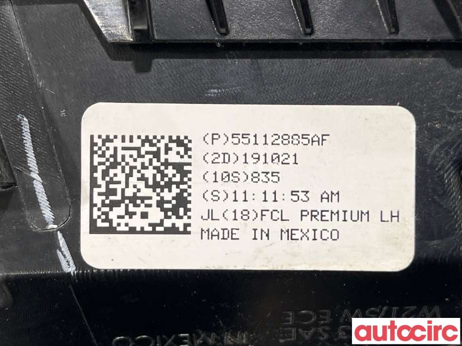 Parklykt venstre til Jeep Wrangler 2007-->> (Type III)  (JEEP|55112885AF|)