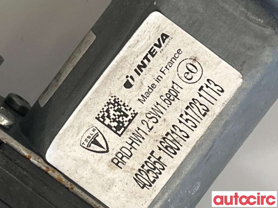 Ruteheis høyre bak til Tesla Model S 2013-2016 (Fase 1)  (TESLA|6006377-00-E|)