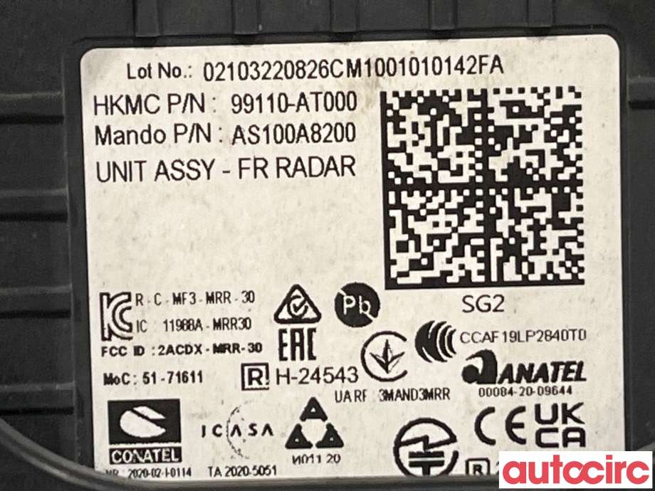 Sensor radar til Kia Niro EV 2022-->> (KIA|99110AT000||99110-AT000)