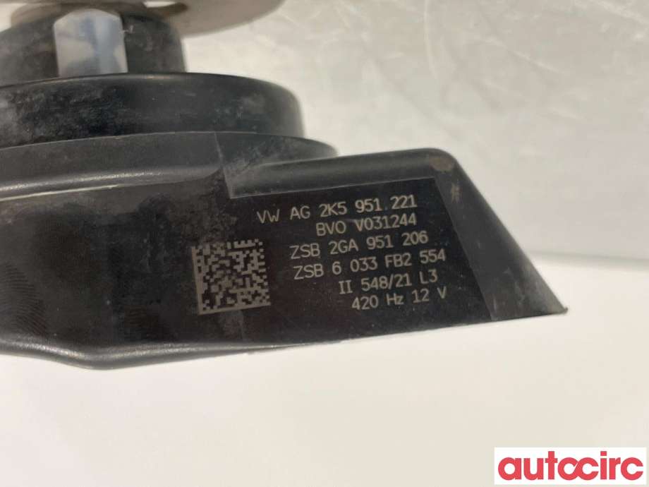 Horn/signalhorn til VW T-Roc 2017-->> (VOLKSWAGEN|2K5951221)