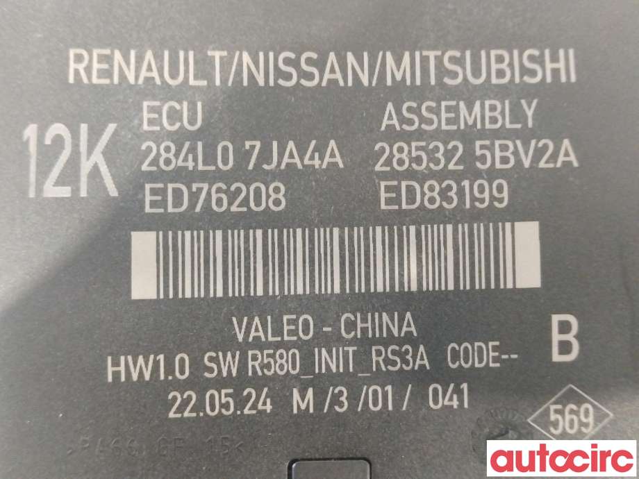 Styreenhet parkering til Nissan Ariya 2022-->> (NISSAN|285325BV2A|284L07JA4A)