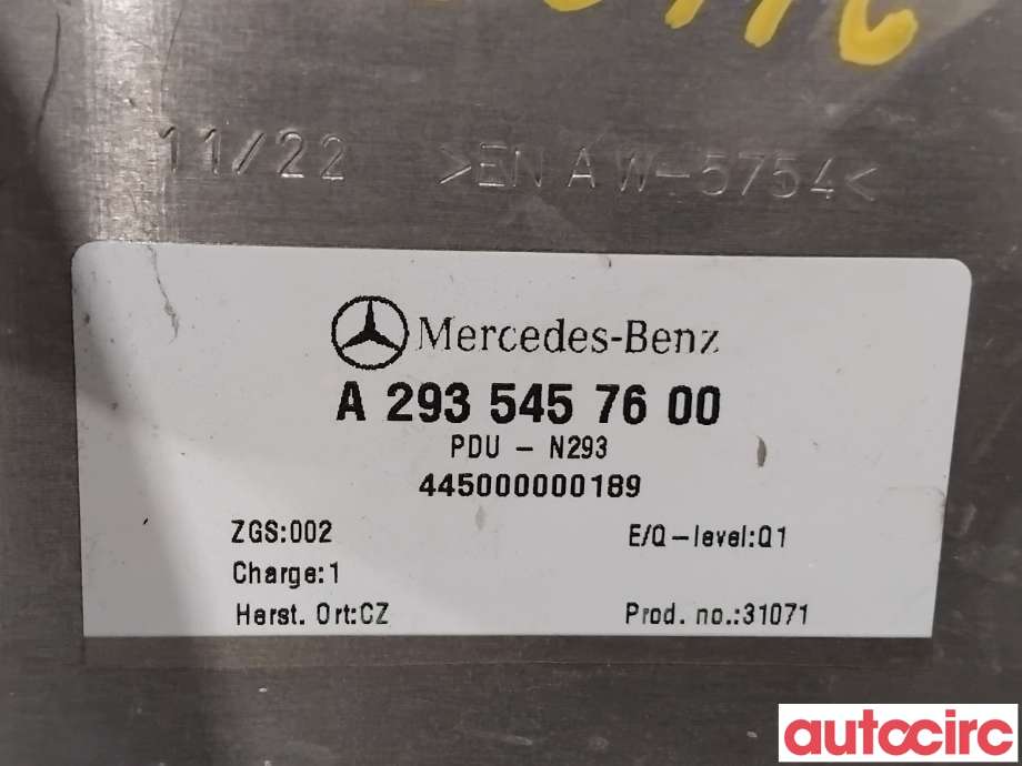 Diverse deler til Mercedes EQC 2019-->>  (MERCEDES|A2935457600|)