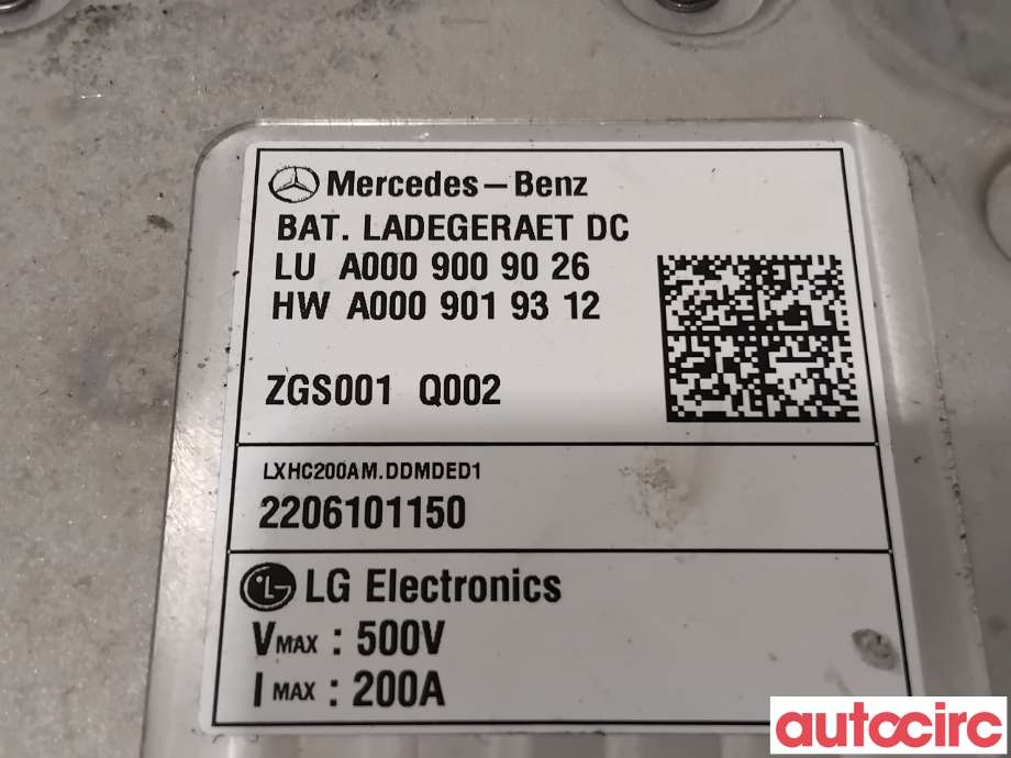 Batterilader (OBC - On Board Charger) til Mercedes EQC 2019-->>  (MERCEDES|A0009009026||A0009005335)