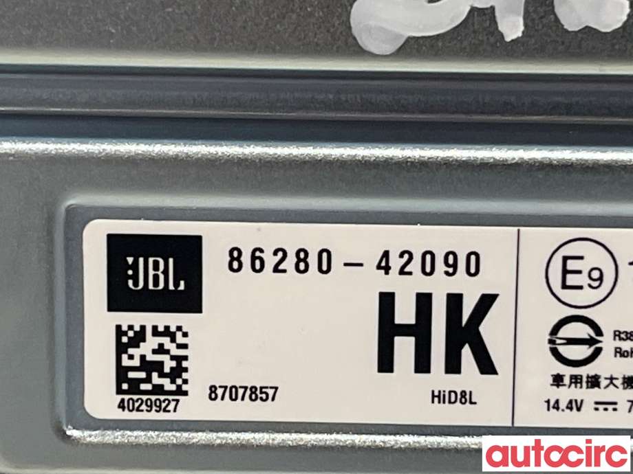 Bilstereo forsterker til Subaru Solterra 2022-->>  (SUBARU|8628042090)