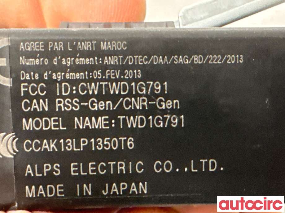 Styreenhet diverse til Nissan Leaf 2018-->> (Type II) (NISSAN|407404NF0A|TWD1G791)