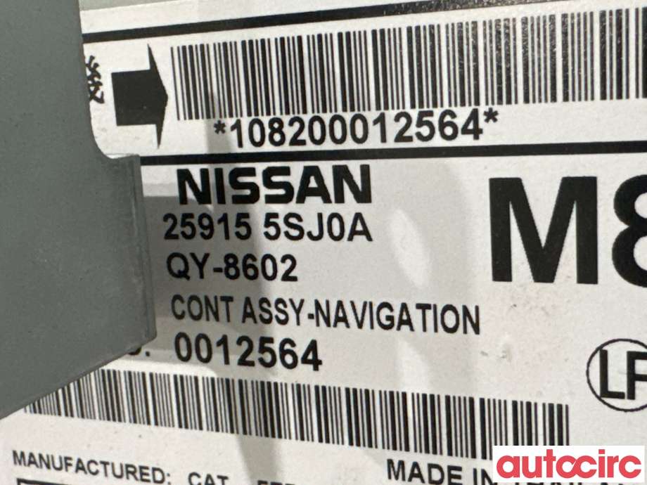 Bilstereo til Nissan Leaf 2018-->> (Type II)  (NISSAN|259155SJ0A||259155SJ0B)