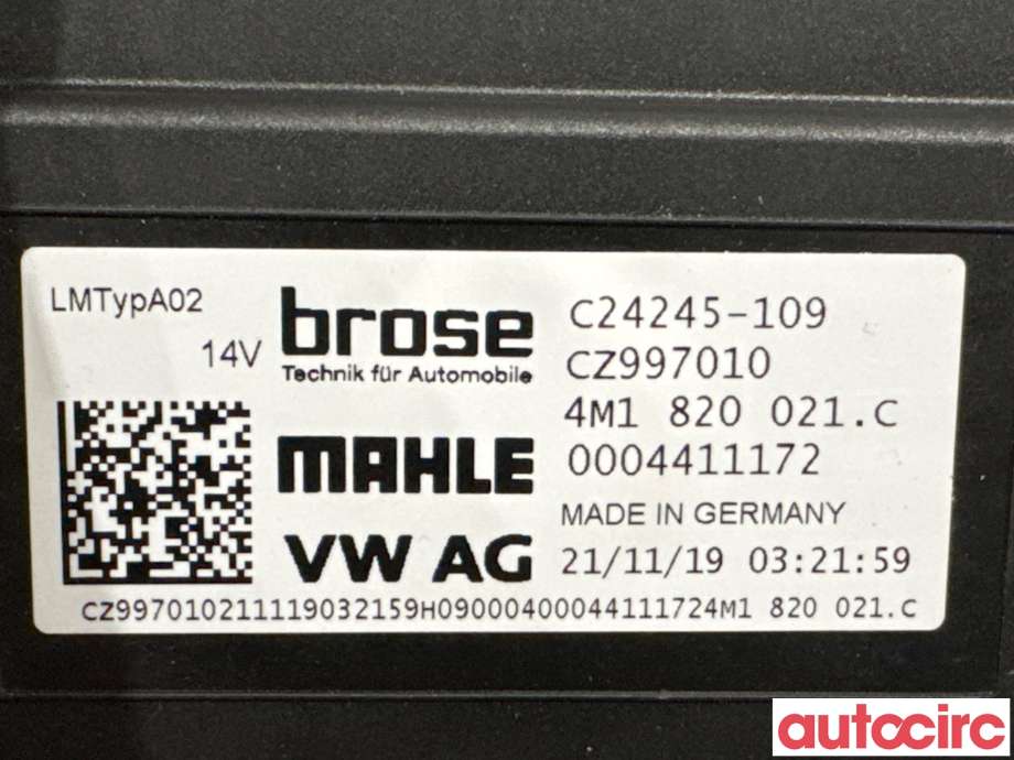 Varmeapparat motor til Audi e-tron 2018-->> (AUDI|4M1820021B|C24245-109|4M1820021C)