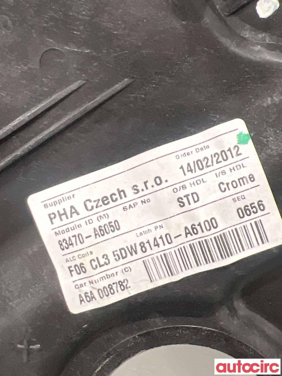 Ruteheis til Hyundai i30 2012-2017 (Type II) (HYUNDAI|83471A6010||83470-A6050)