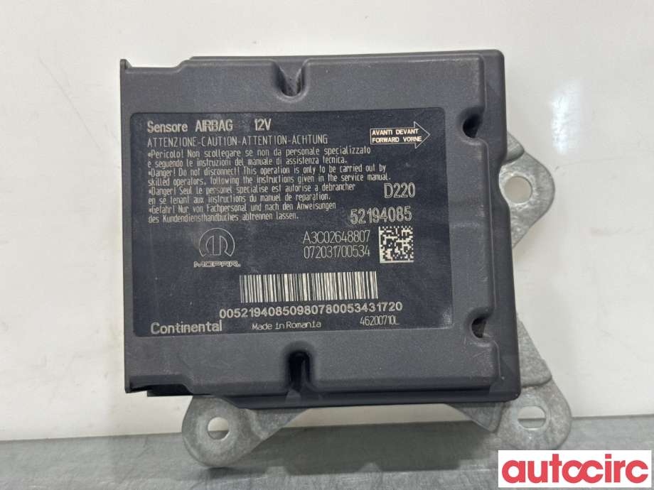 Airbag elektronikk til Fiat 500, 2021-->>  (FIAT|52194085)