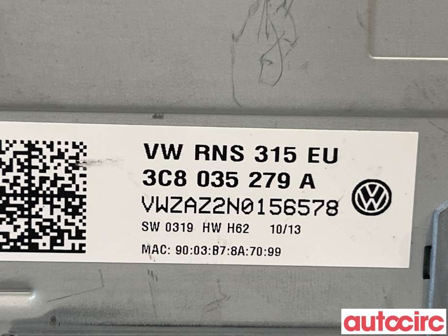 Bilstereo til VW Amarok 2010-2016 (Type I, Fase 1)  (VOLKSWAGEN|3C8035279A)
