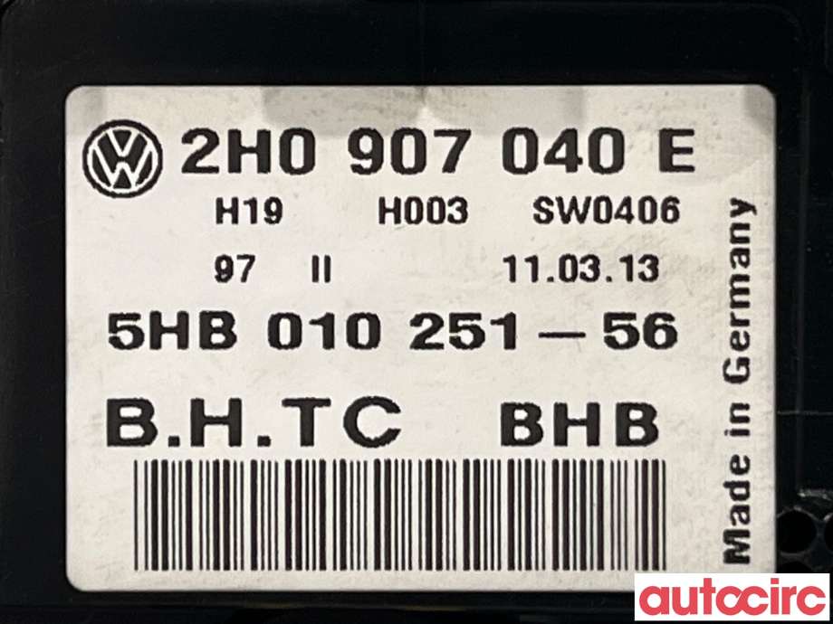 Varmeapparat betjening til VW Amarok 2010-2016 (Type I, Fase 1)  (VOLKSWAGEN|2H0907040E)