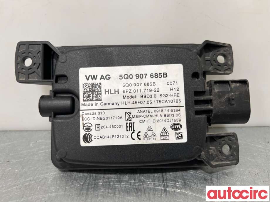 Sensor radar til Škoda Kodiaq 2017-->>  (SKODA|5Q0907685B|6PZ011719-22)