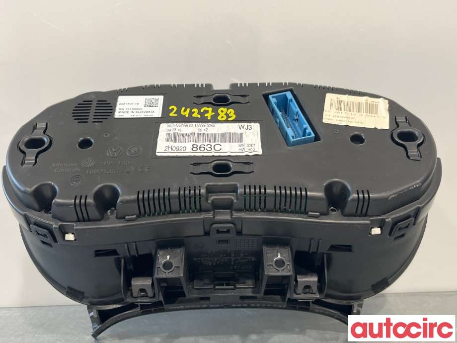 Instrumentpanel til VW Amarok 2010-2016 (Type I, Fase 1)  (VOLKSWAGEN|2H0920863C)